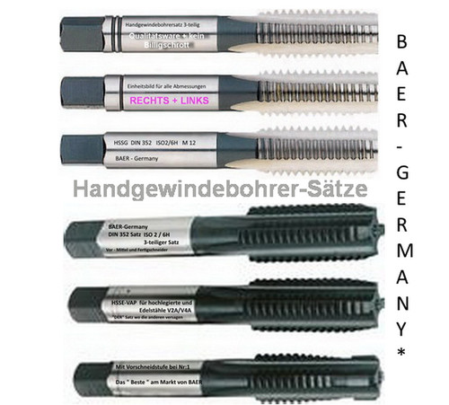 Gewindebohrer baer m20 - gewindebohrer, m1