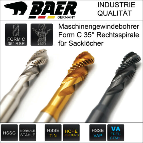 Baer gewindebohrer m20 zur - baer, m2-m20