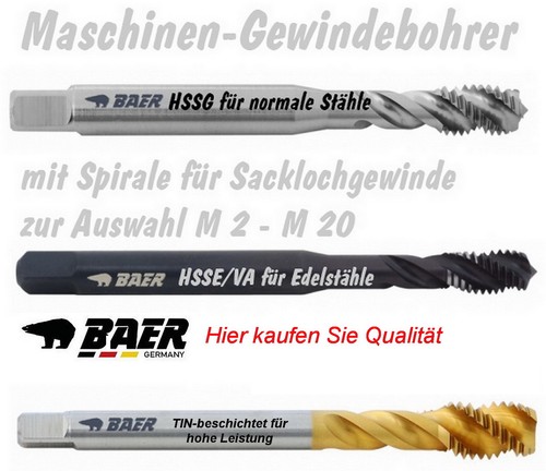 Gewindebohrer baer - gewindebohrer,